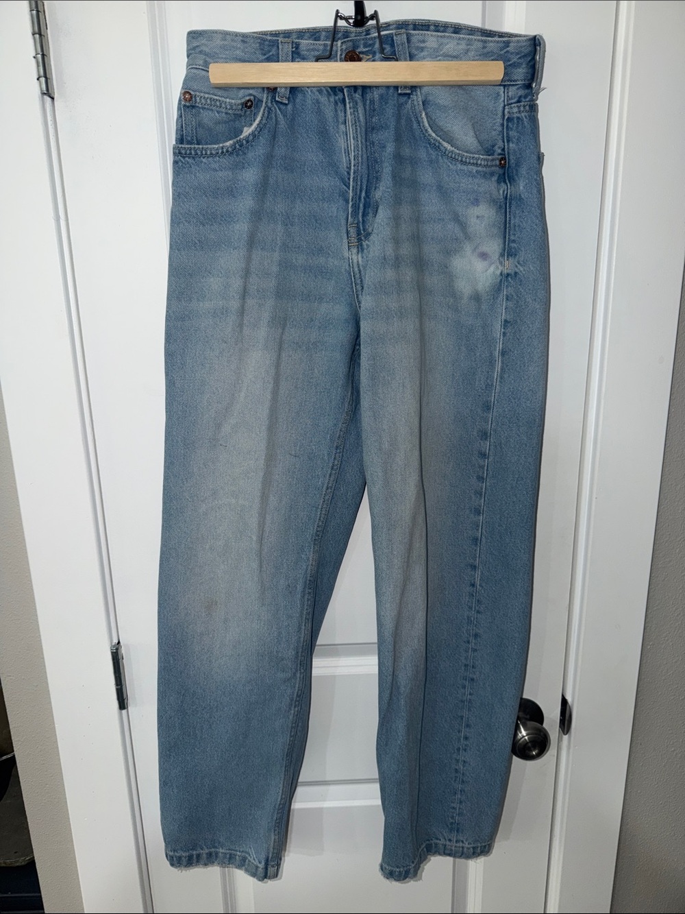Bershka Pale Blue Denim Jeans